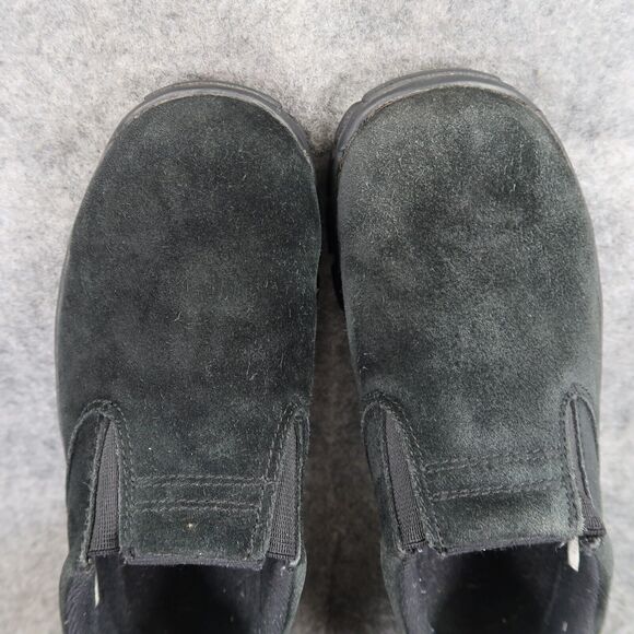 Lands End Shoes Womens 5 Slip On Moc Clog Black Leather Comfort Casual Active - Picture 7 of 12